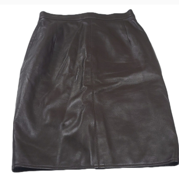 Siena Studio Dresses & Skirts - Siena Studio Brown Leather Skirt | Women's Size 4